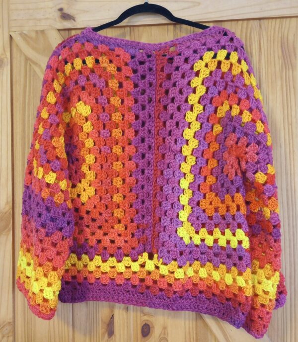 Sunshine Vibes Handmade Crochet Sweater - Image 4